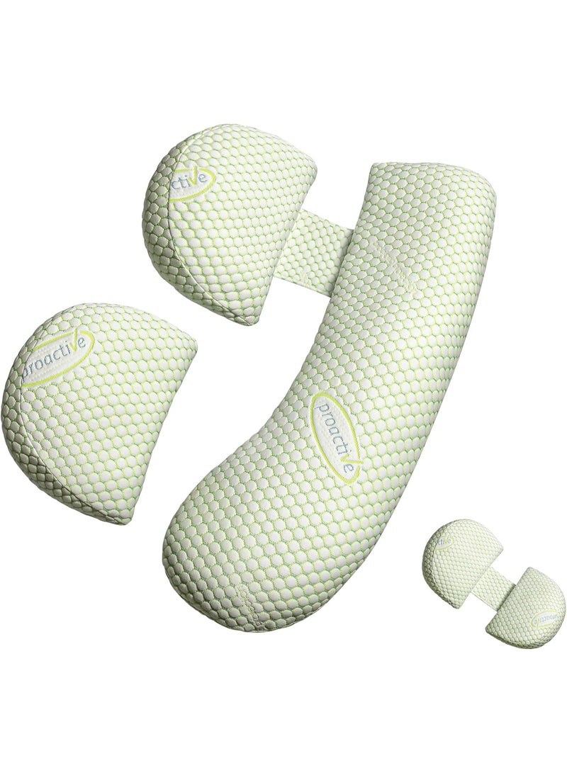 Pregnancy Pillow for Pregnant Women, Soft Pregnancy Body Pillow,Support for Back, Hips, Legs, Maternity Pillow with Detachable and Adjustable Pillow Cover - Image 1